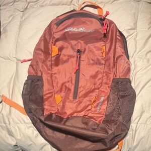 Eddie Bauer Men's Rust and Brown Backpack